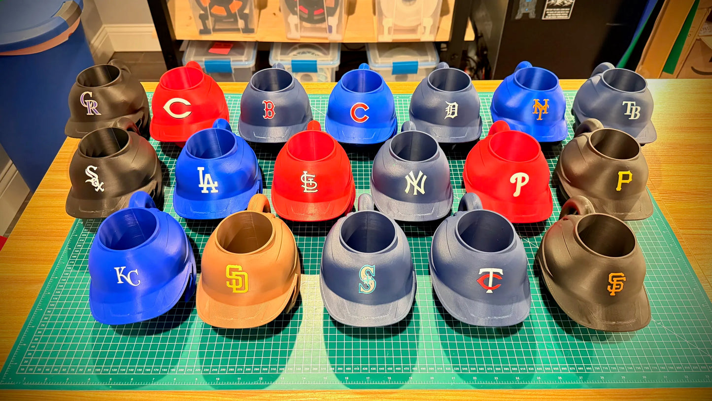 Mini Baseball Helmet Koozie
